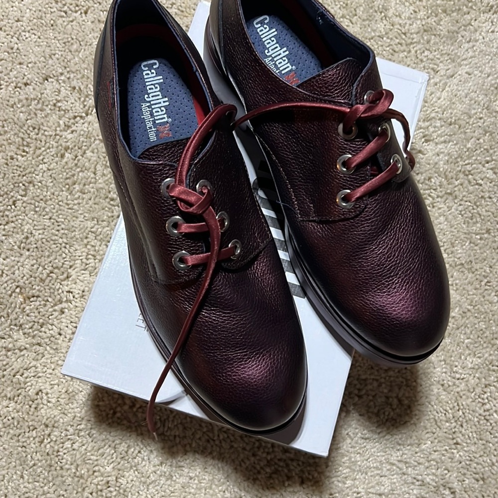 Women’s leather lace up shoes from Spain size 41